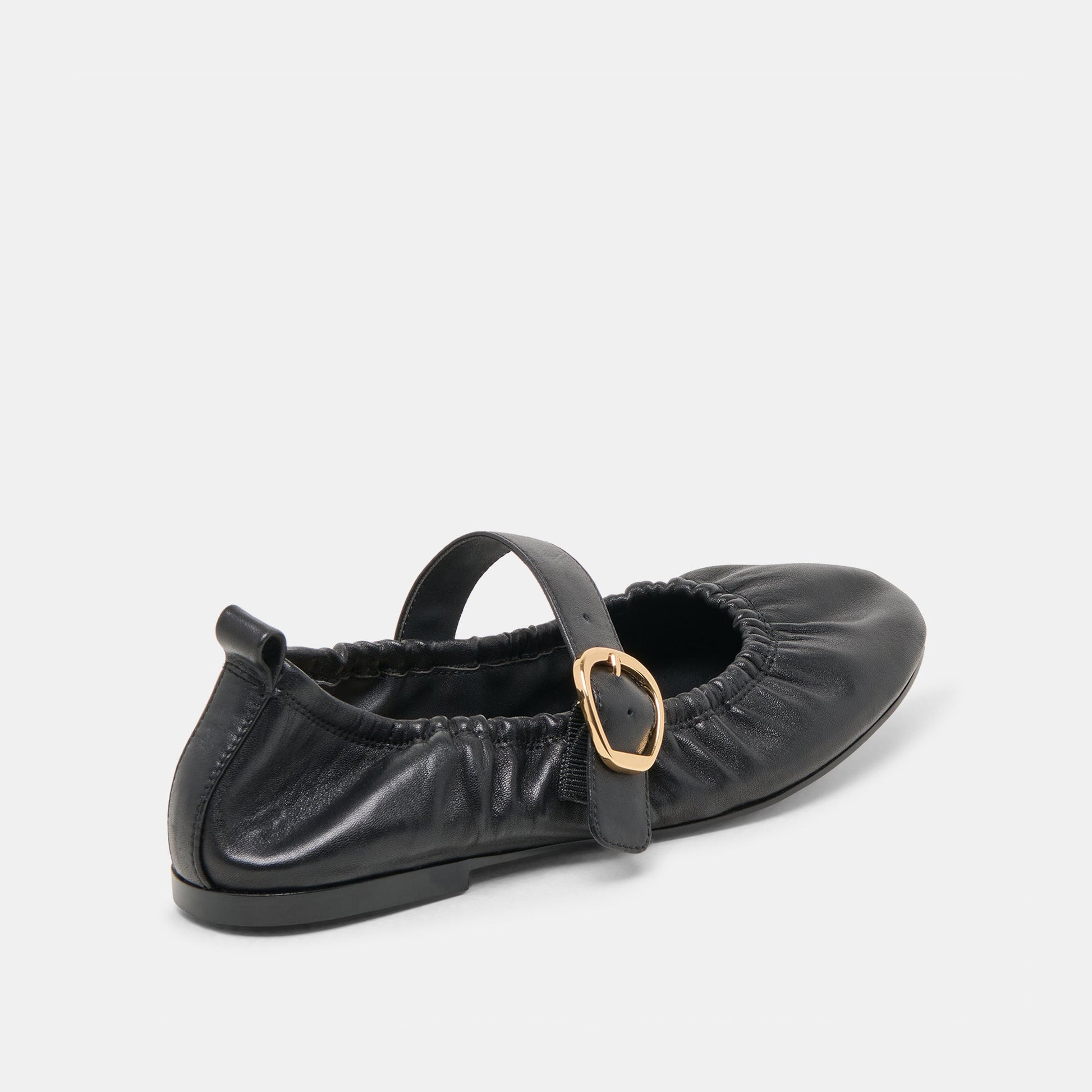 Dolce Vita Caely Black Leather Ballet Flats