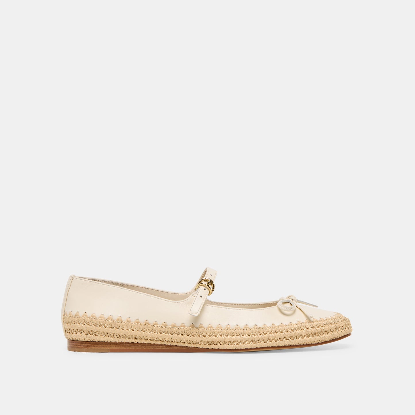 Dolce Vita Betony Off White Leather Ballet Flats