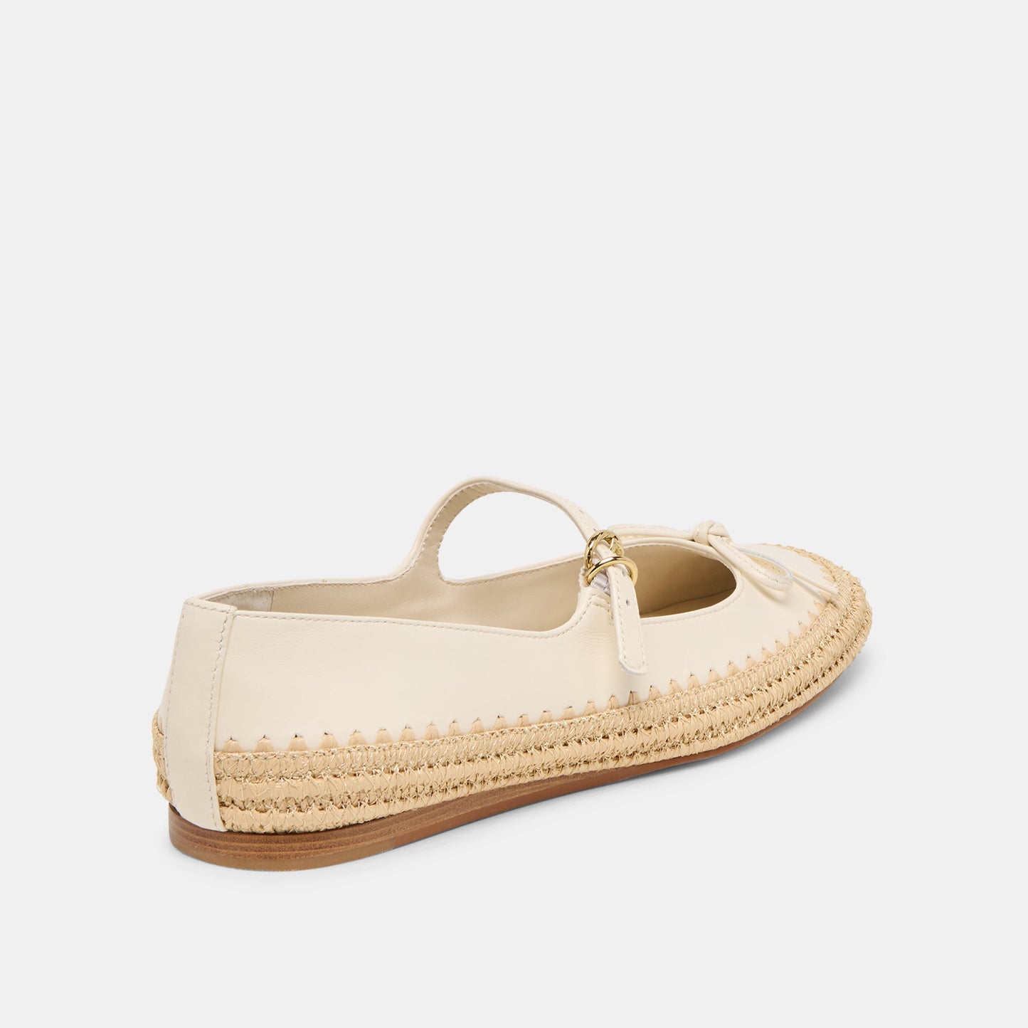 Dolce Vita Betony Off White Leather Ballet Flats