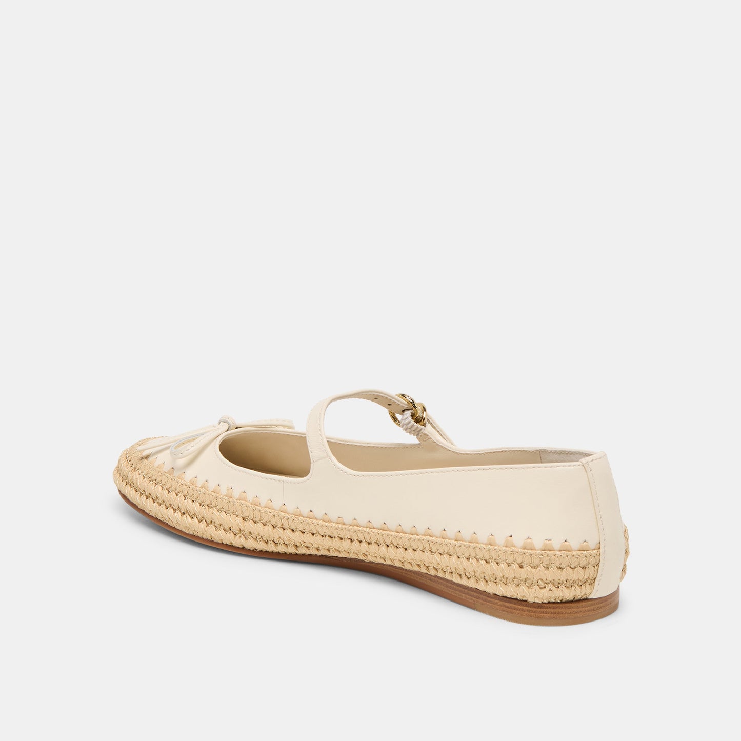 Dolce Vita Betony Off White Leather Ballet Flats