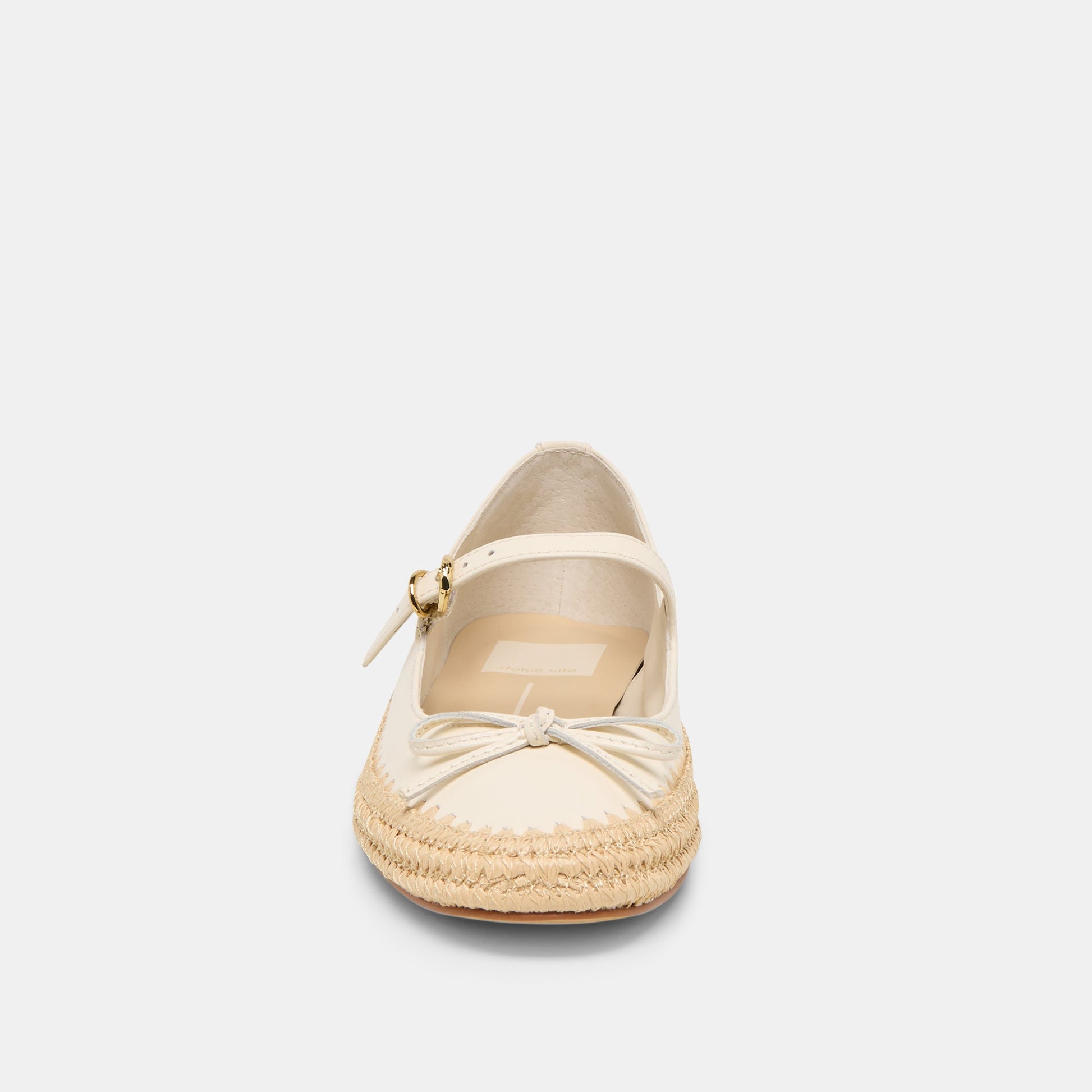Dolce Vita Betony Off White Leather Ballet Flats