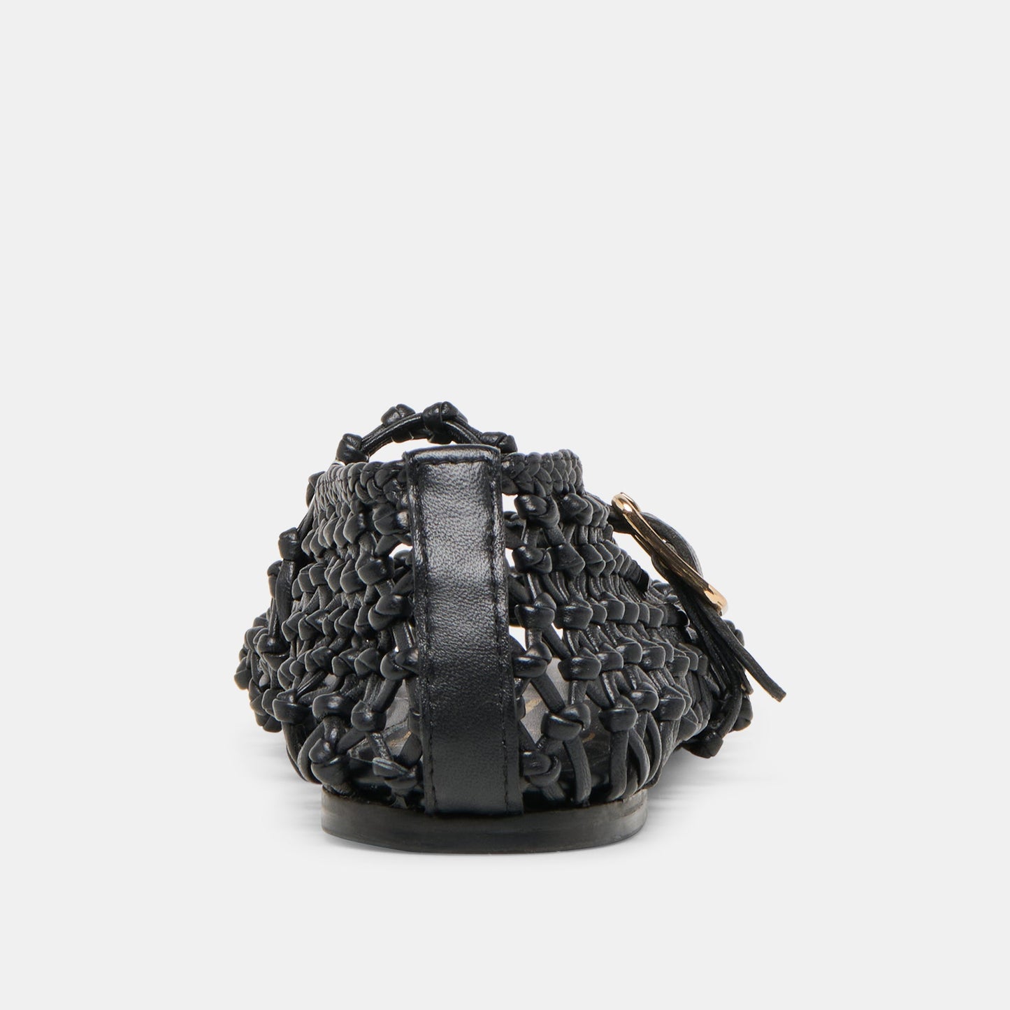 Dolce Vita Clair Black Woven Leather Ballet Flats