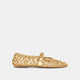 GOLD WOVEN LEATHER