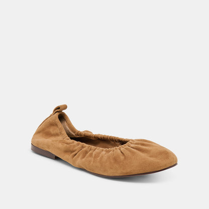 Dolce Vita Conrad Lt Brown Suede Ballet Flats