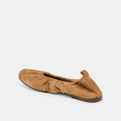 Dolce Vita Conrad Lt Brown Suede Ballet Flats