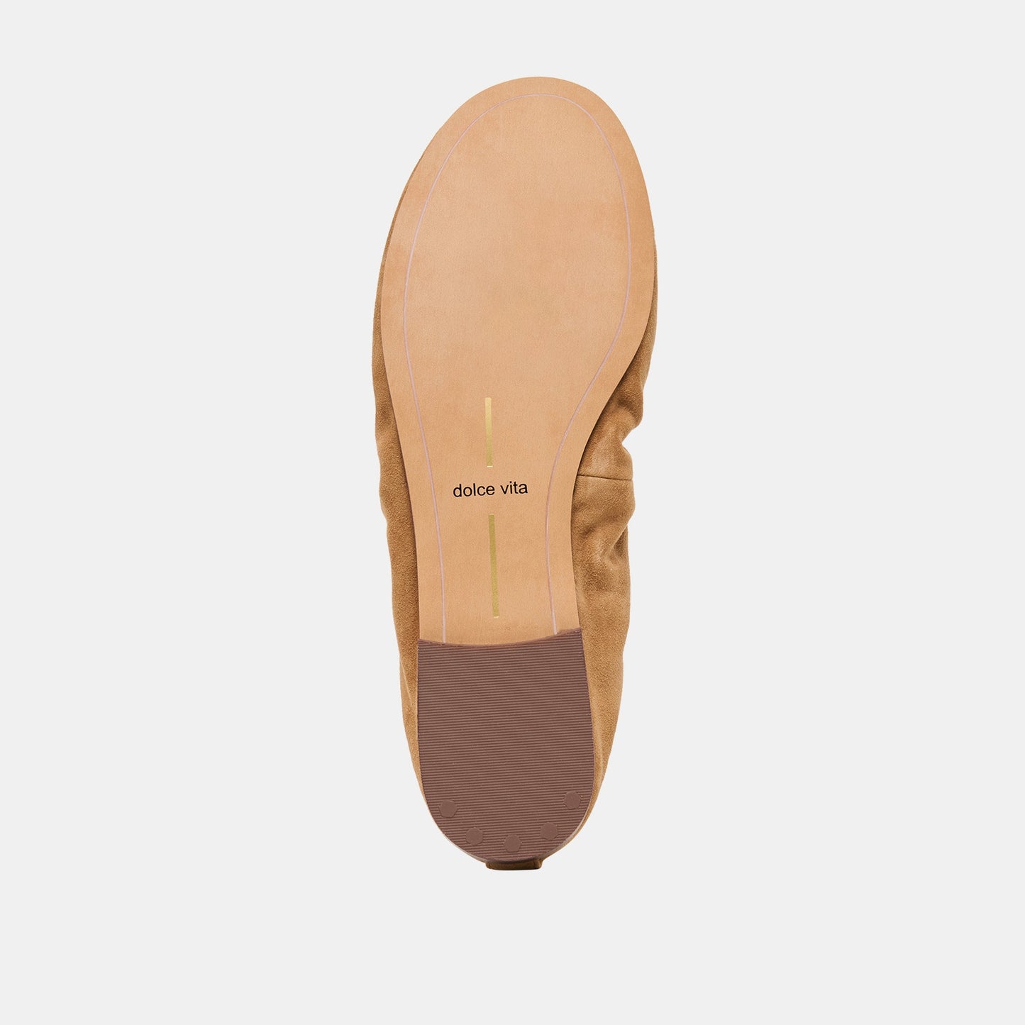 Dolce Vita Conrad Lt Brown Suede Ballet Flats