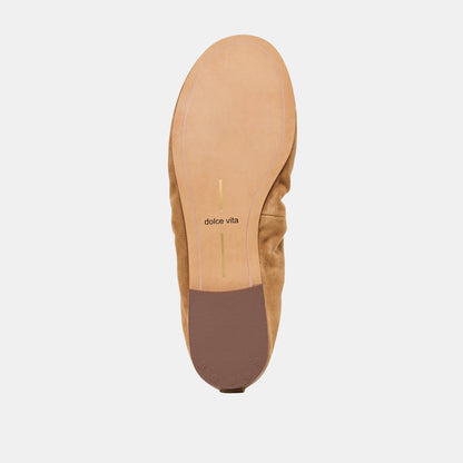 Dolce Vita Conrad Lt Brown Suede Ballet Flats