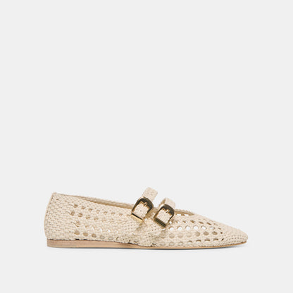 Dolce Vita Baylee Creme Woven Stella Ballet Flats
