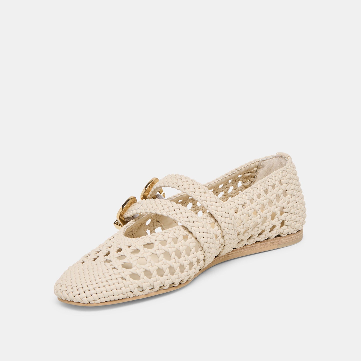Dolce Vita Baylee Creme Woven Stella Ballet Flats
