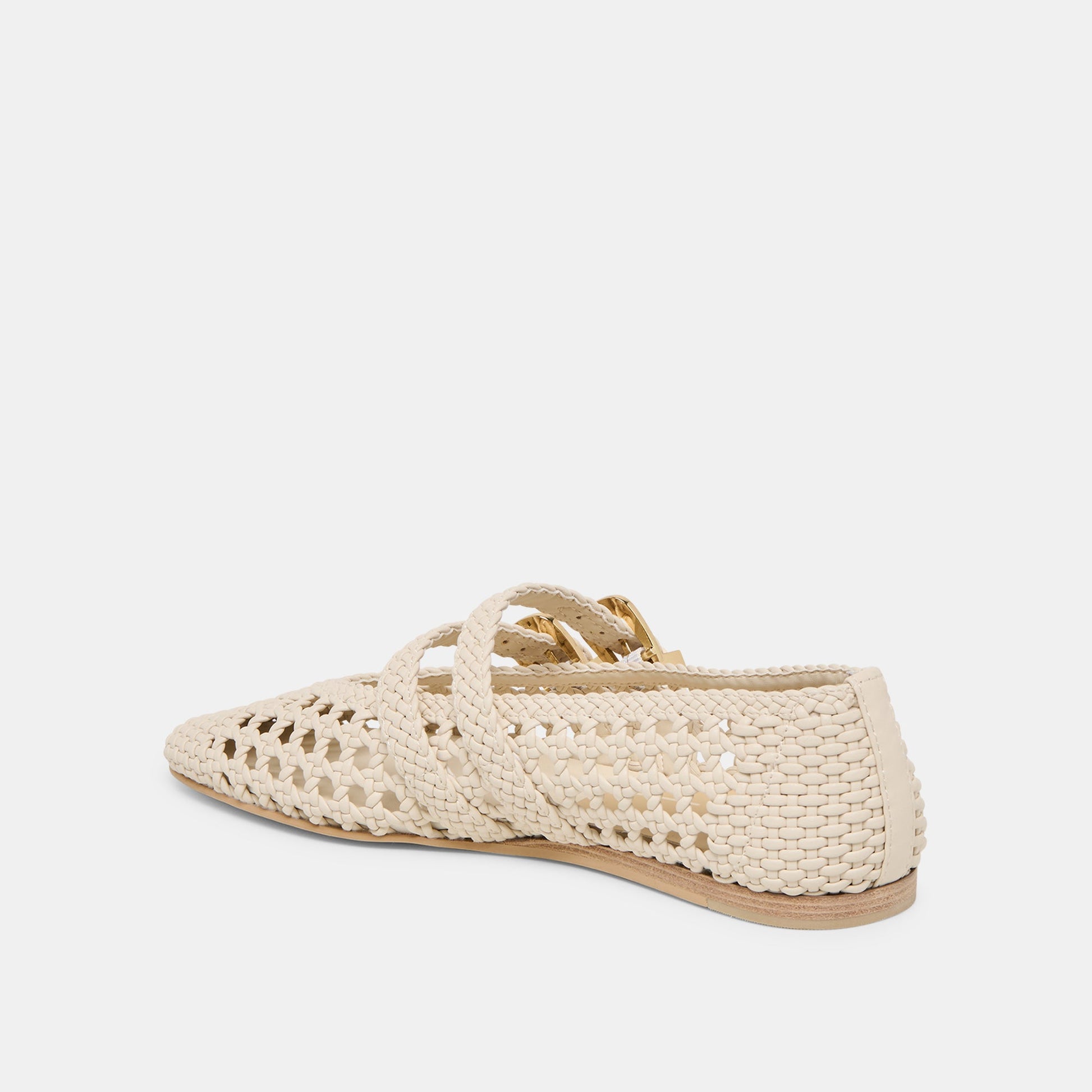 Dolce Vita Baylee Creme Woven Stella Ballet Flats