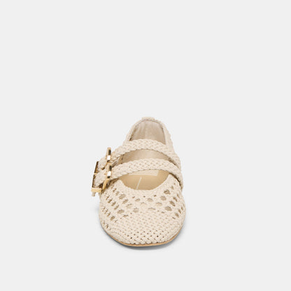 Dolce Vita Baylee Creme Woven Stella Ballet Flats