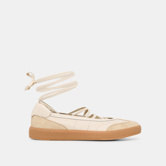 Dolce Vita Nyomie Ivory Multi Leather Sneakers