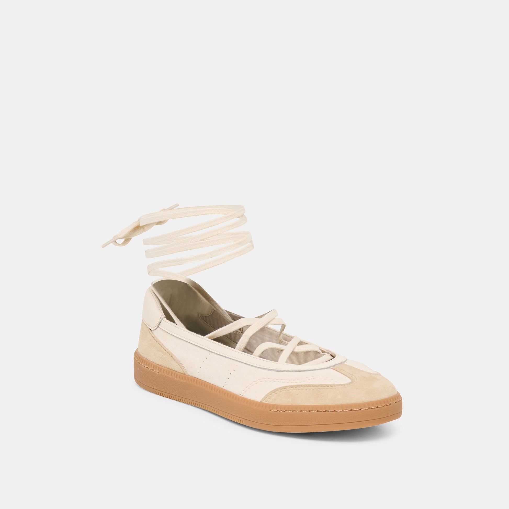 Dolce Vita Nyomie Ivory Multi Leather Sneakers