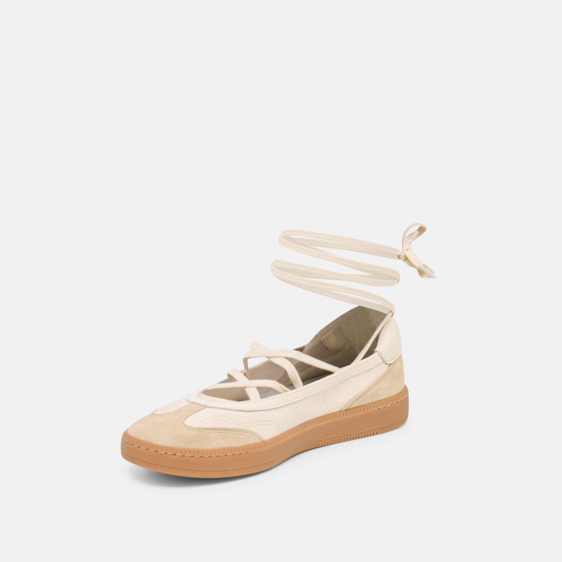 Dolce Vita Nyomie Ivory Multi Leather Sneakers