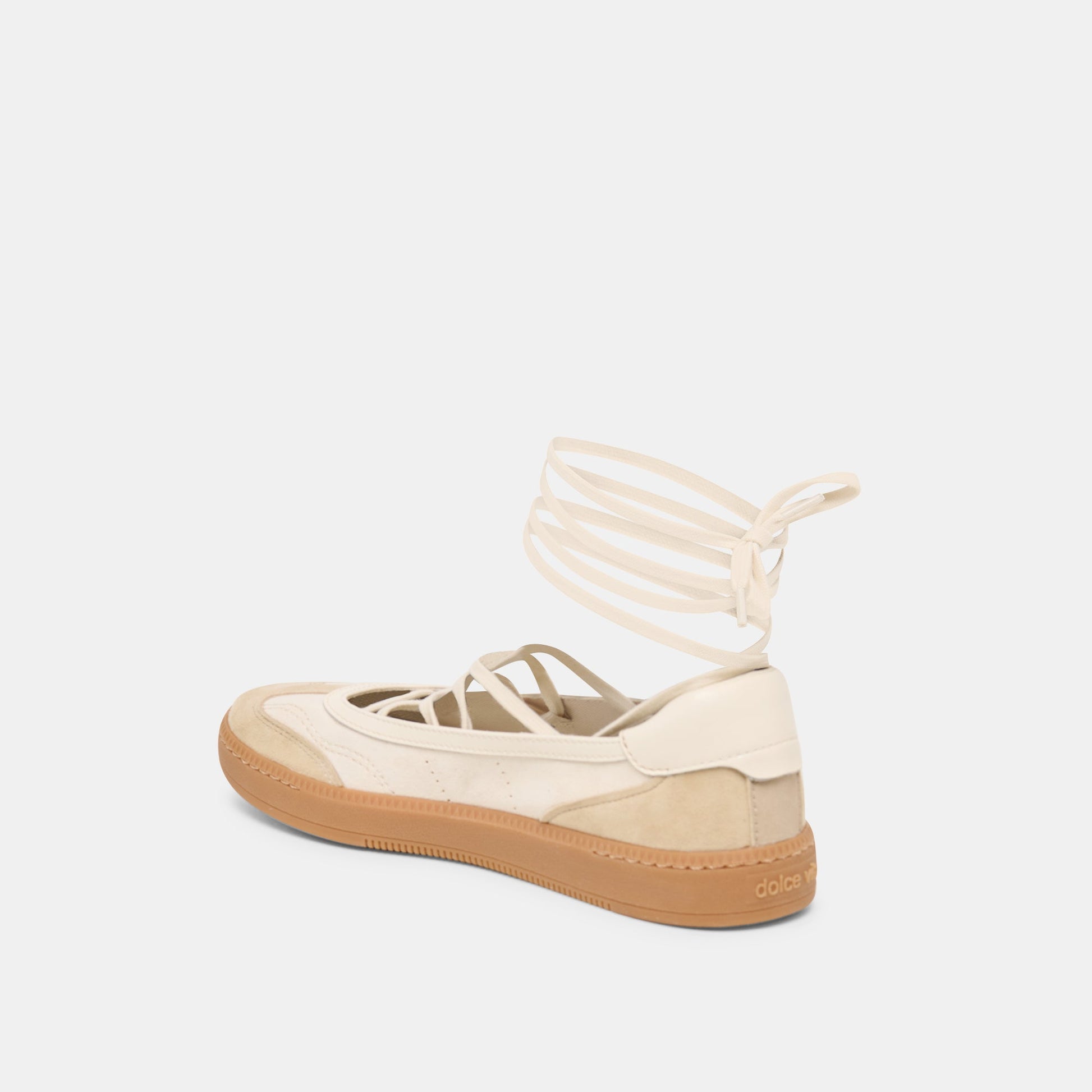 Dolce Vita Nyomie Ivory Multi Leather Sneakers