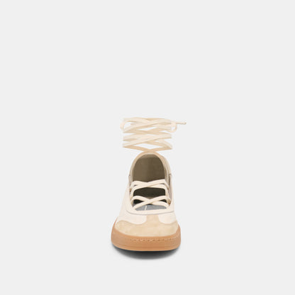 Dolce Vita Nyomie Ivory Multi Leather Sneakers