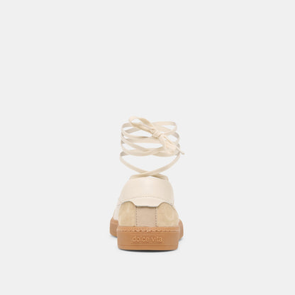 Dolce Vita Nyomie Ivory Multi Leather Sneakers
