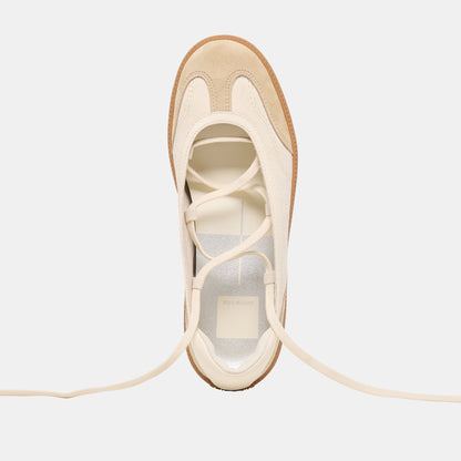Dolce Vita Nyomie Ivory Multi Leather Sneakers