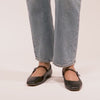 Dolce Vita Reyes Black Leather Ballet Flats