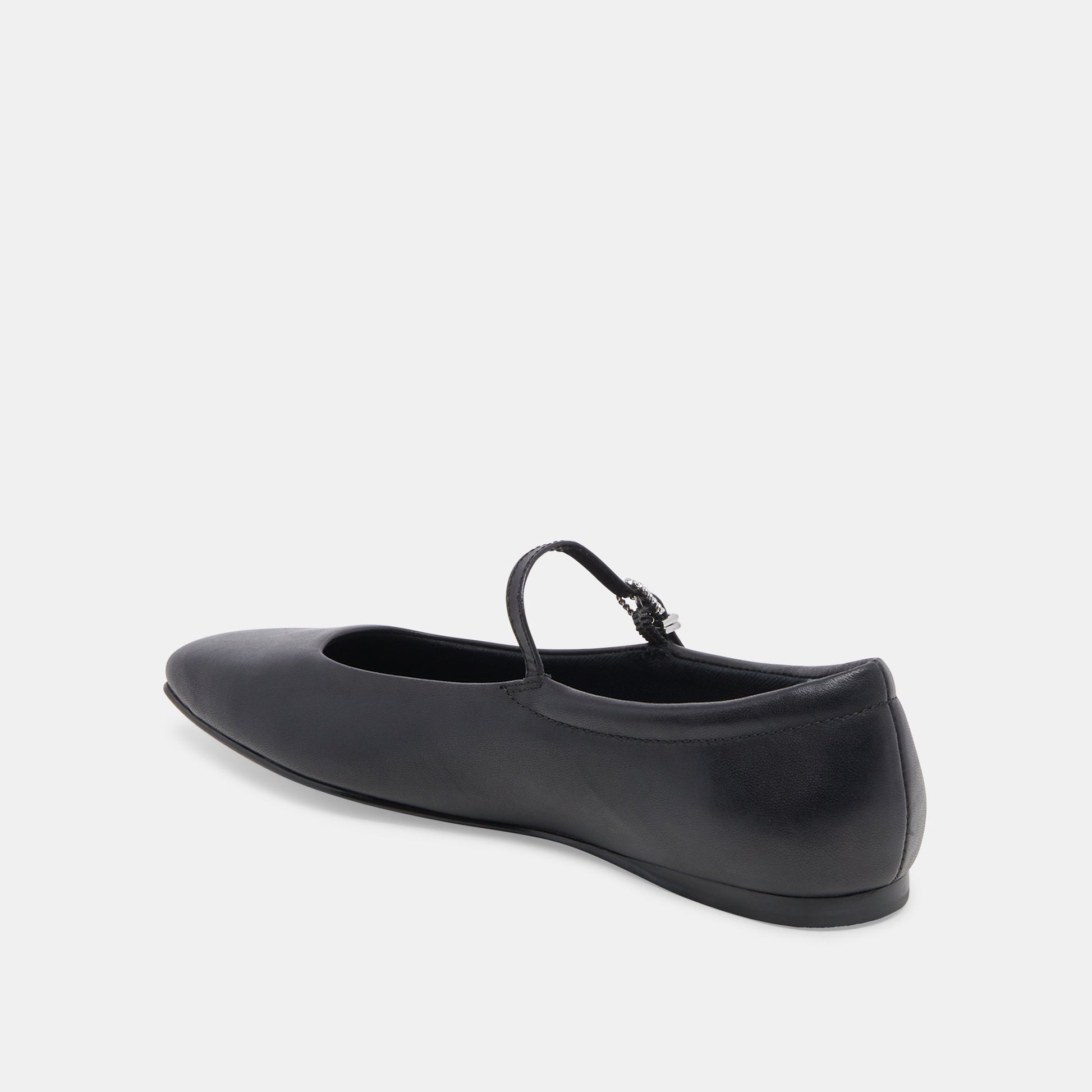 Dolce Vita Reyes Black Leather Ballet Flats
