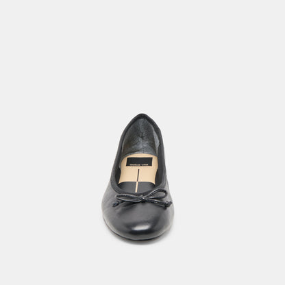 Dolce Vita Ritla Black Leather Ballet Flats