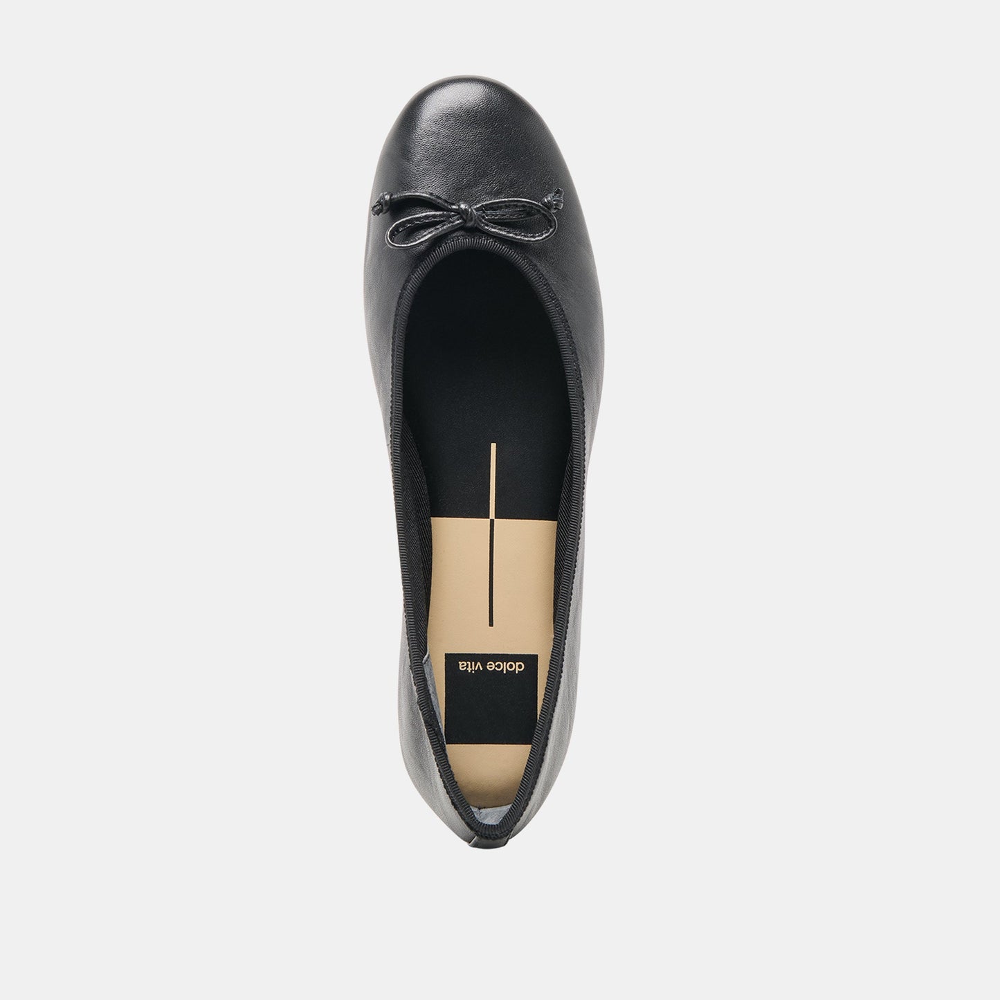 Dolce Vita Ritla Black Leather Ballet Flats