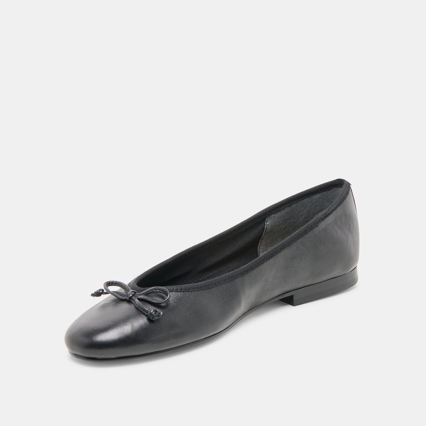 Dolce Vita Ritla Black Leather Ballet Flats