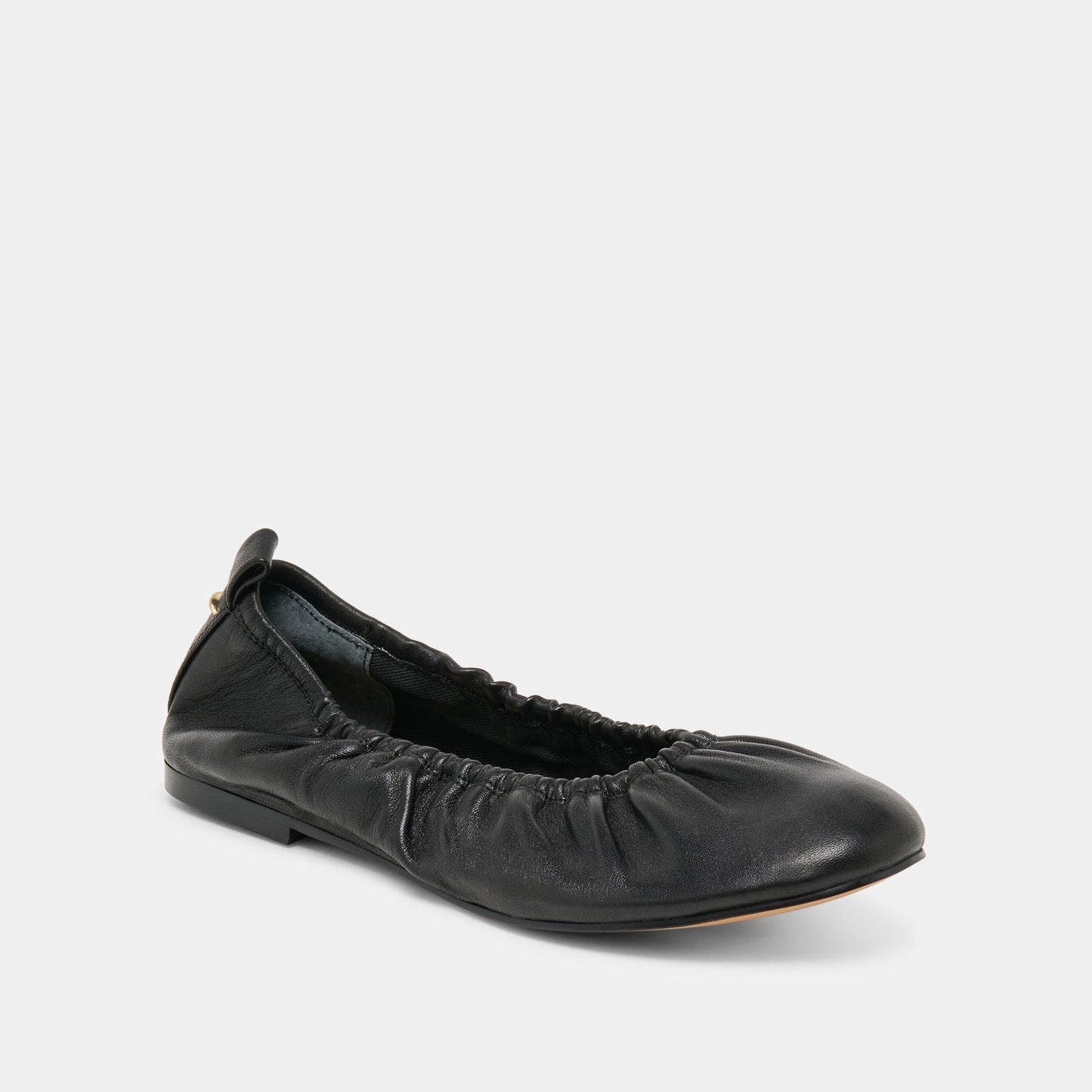 Dolce Vita Conrad Black Leather Ballet Flats