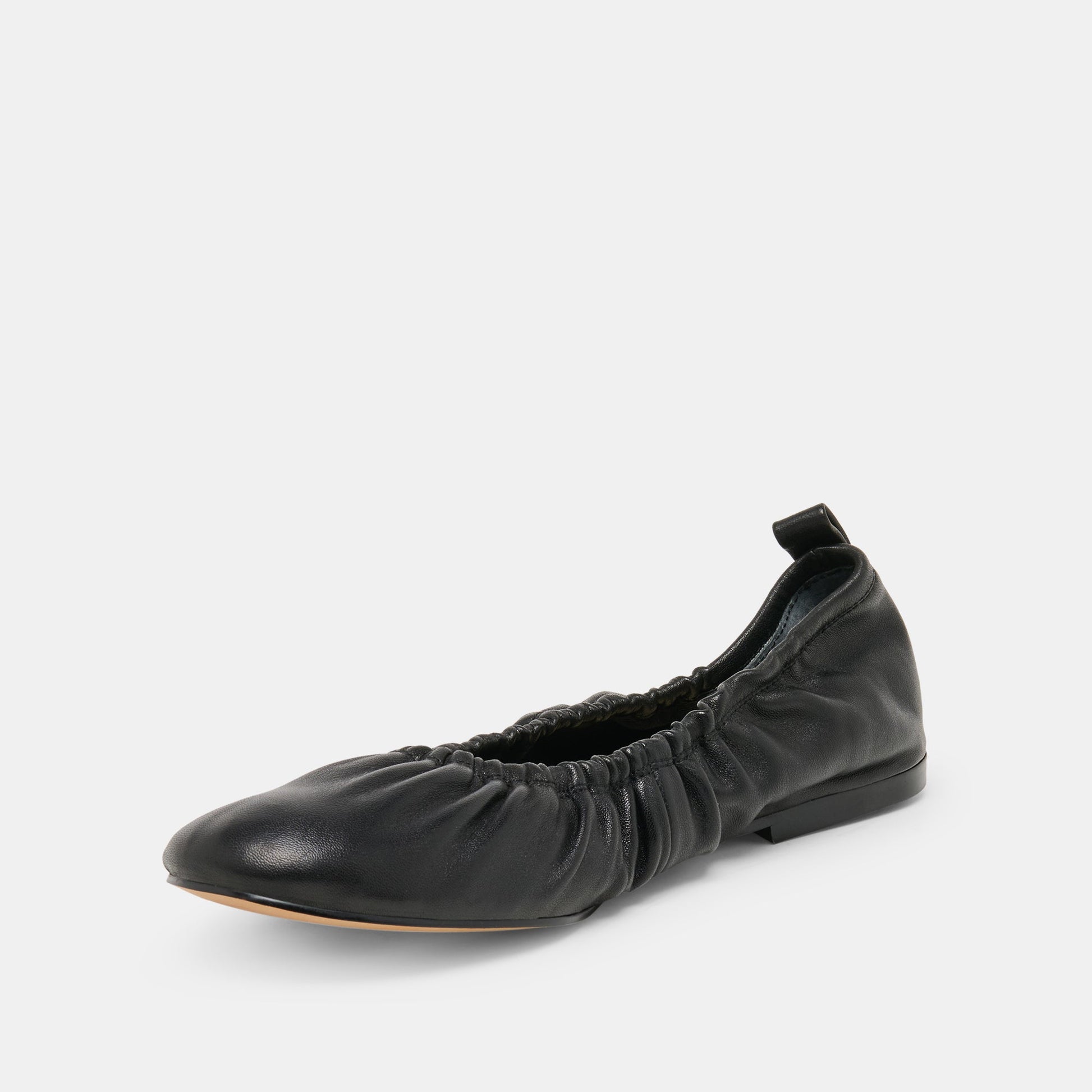 Dolce Vita Conrad Black Leather Ballet Flats