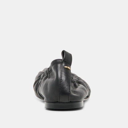 Dolce Vita Conrad Black Leather Ballet Flats