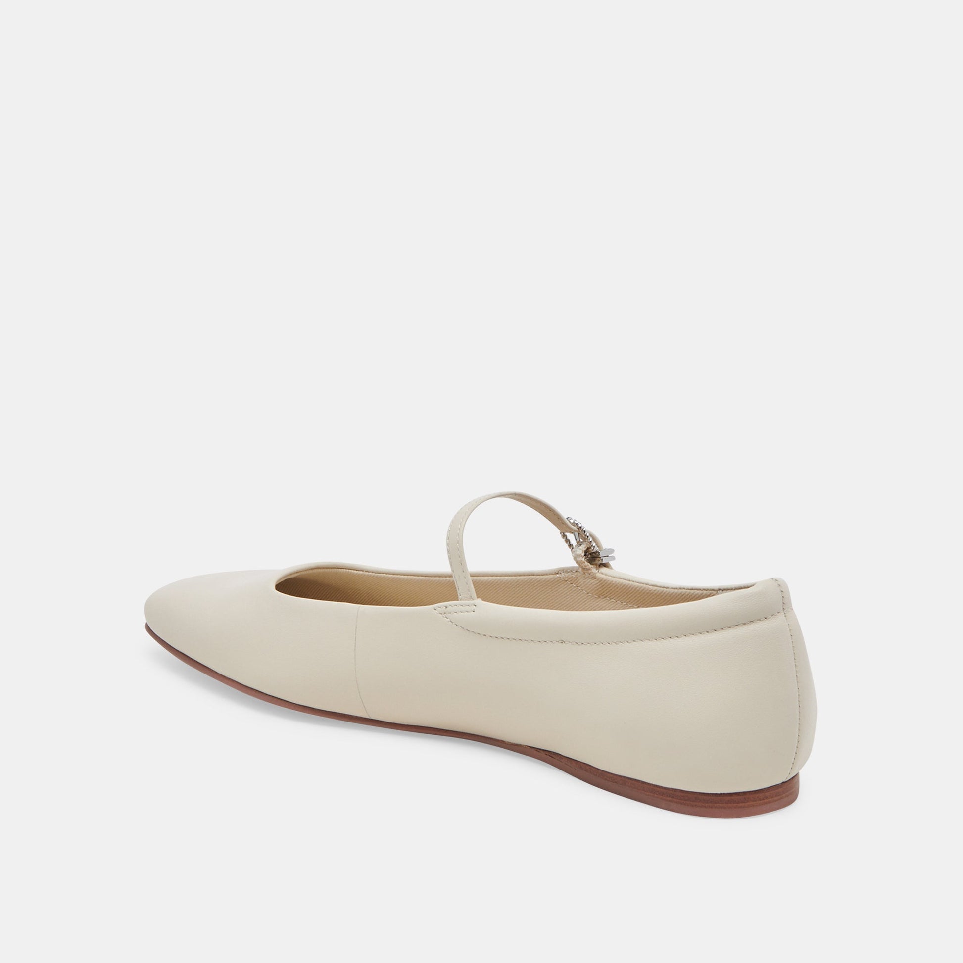 Dolce Vita Reyes Ivory Leather Ballet Flats