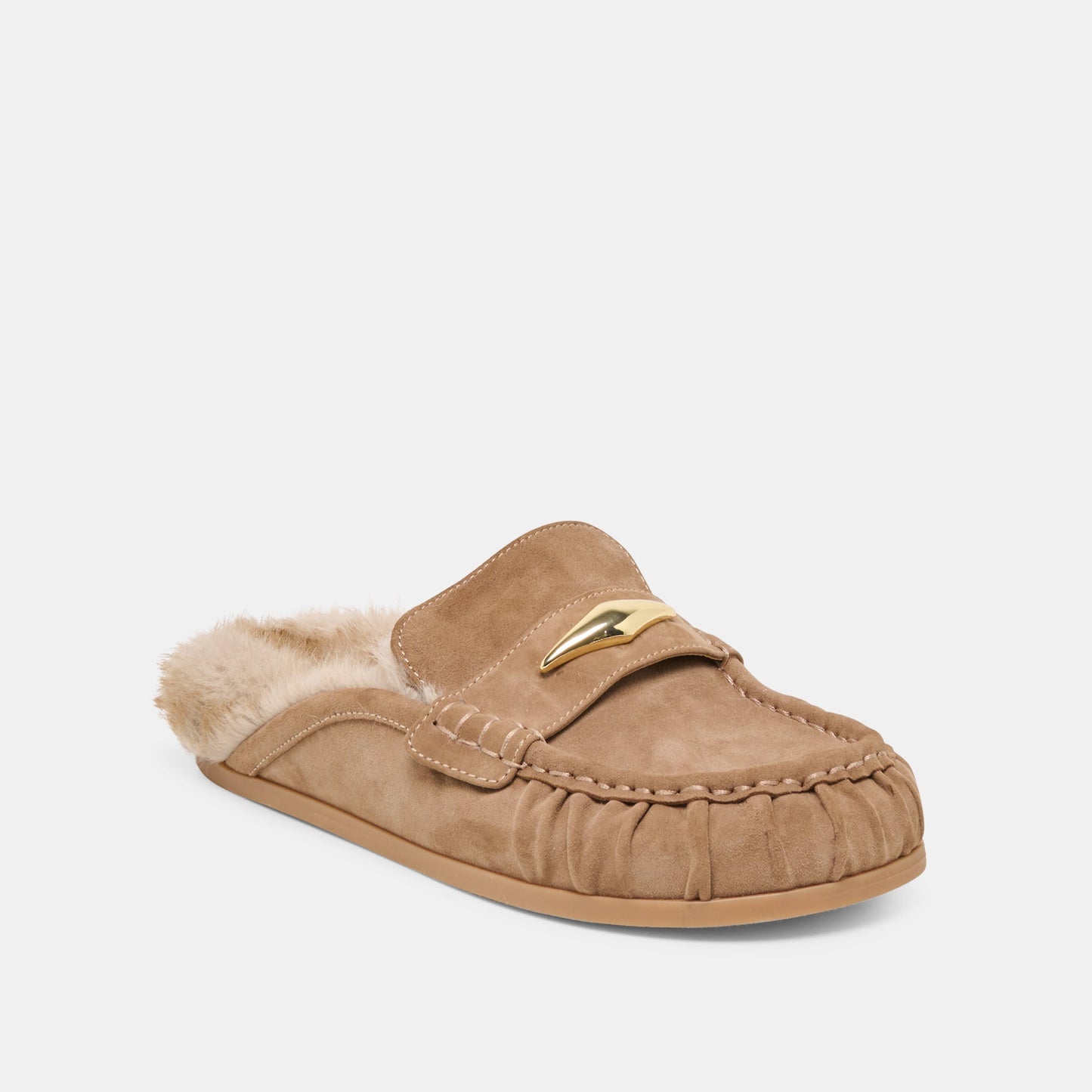 Dolce Vita Jodero Plush Mushroom Suede Flats
