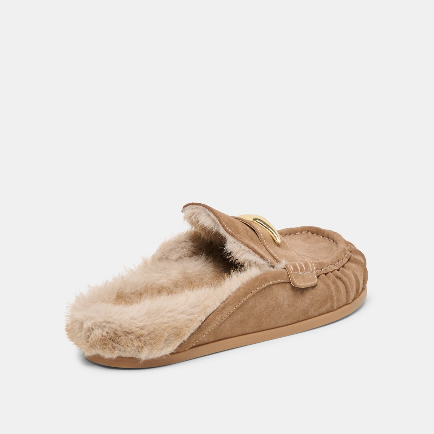 Dolce Vita Jodero Plush Mushroom Suede Flats