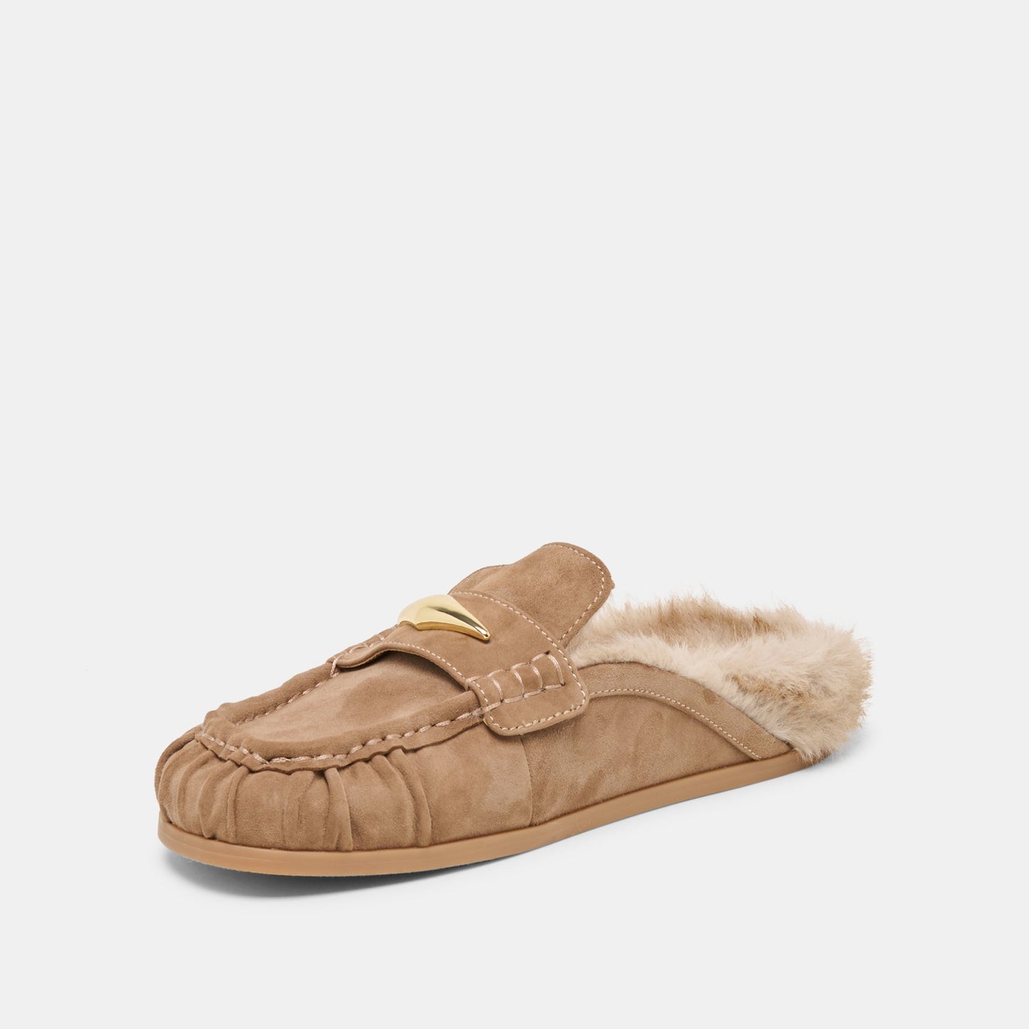 Dolce Vita Jodero Plush Mushroom Suede Flats
