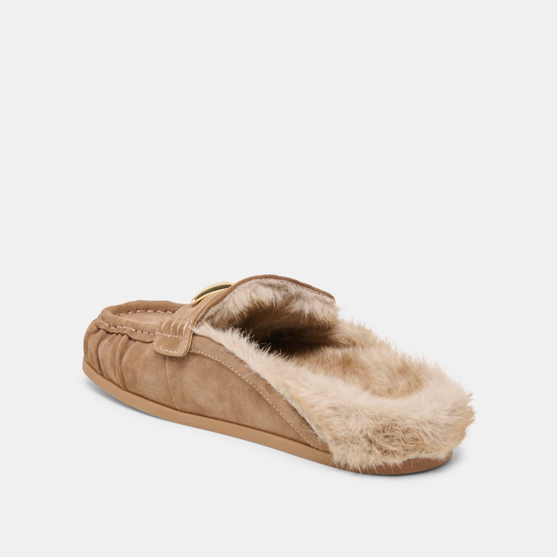 Dolce Vita Jodero Plush Mushroom Suede Flats