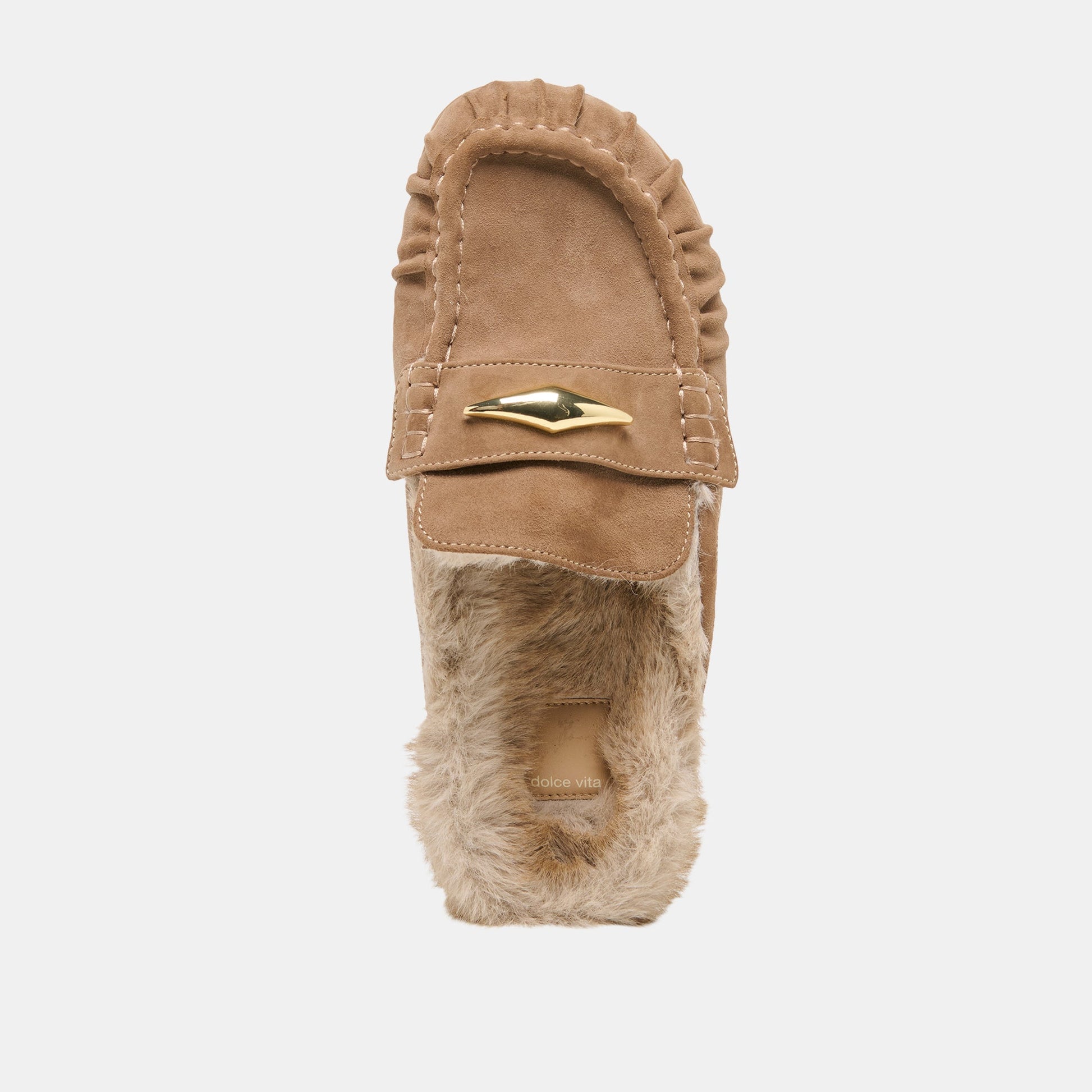 Dolce Vita Jodero Plush Mushroom Suede Flats