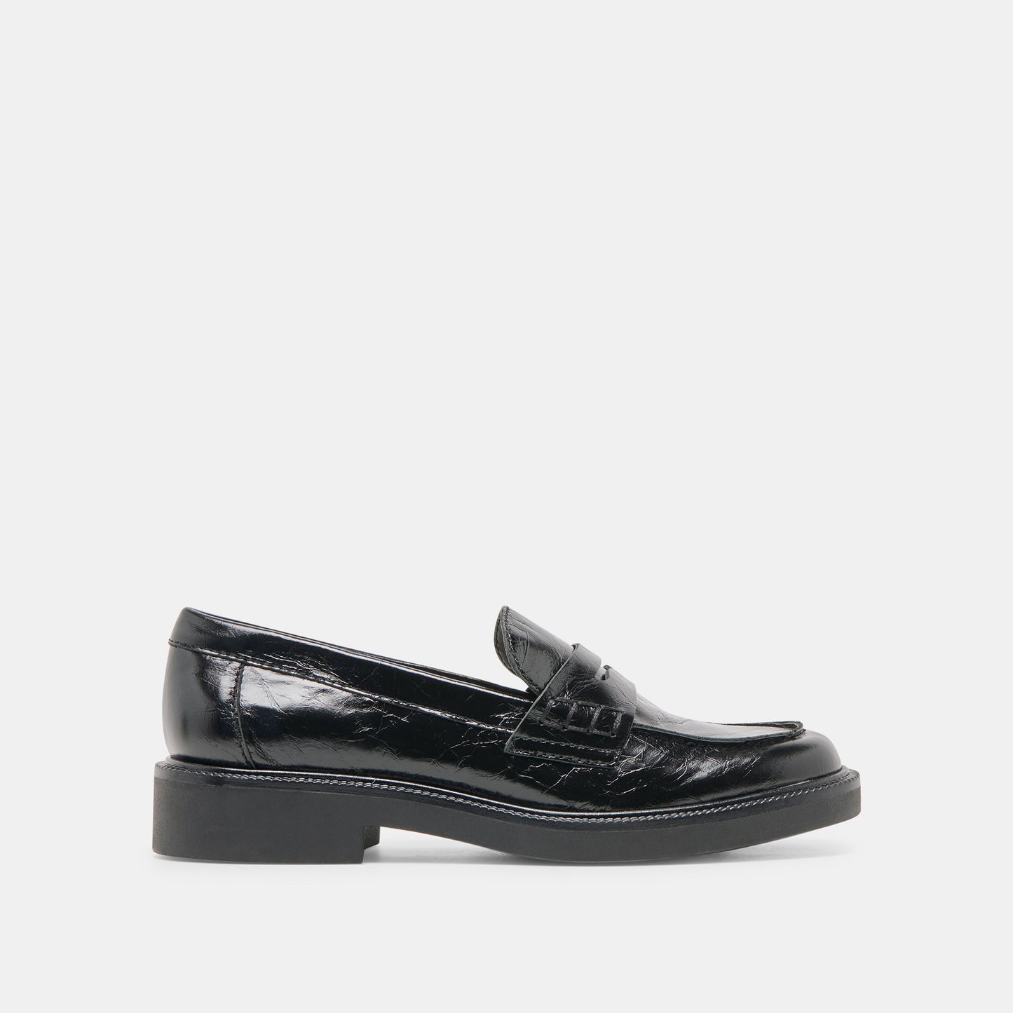 Dolce Vita Tiggy Midnight Crinkle Patent Loafers