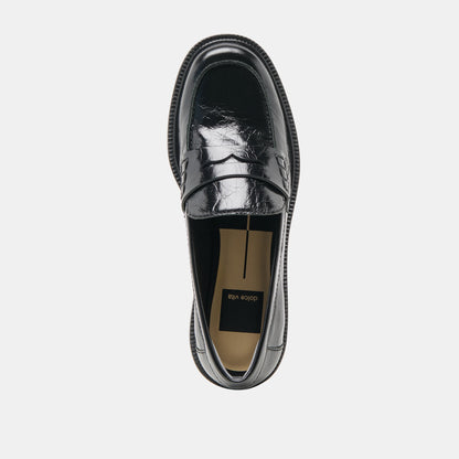 Dolce Vita Tiggy Midnight Crinkle Patent Loafers