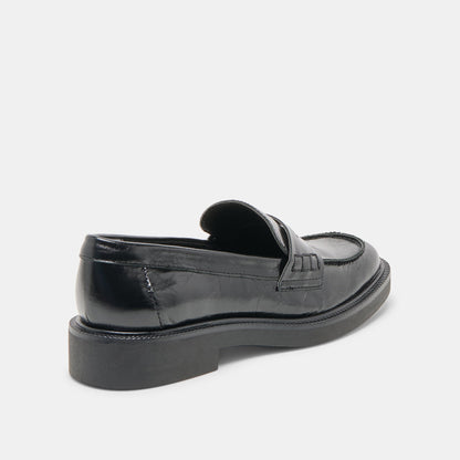 Dolce Vita Tiggy Midnight Crinkle Patent Loafers
