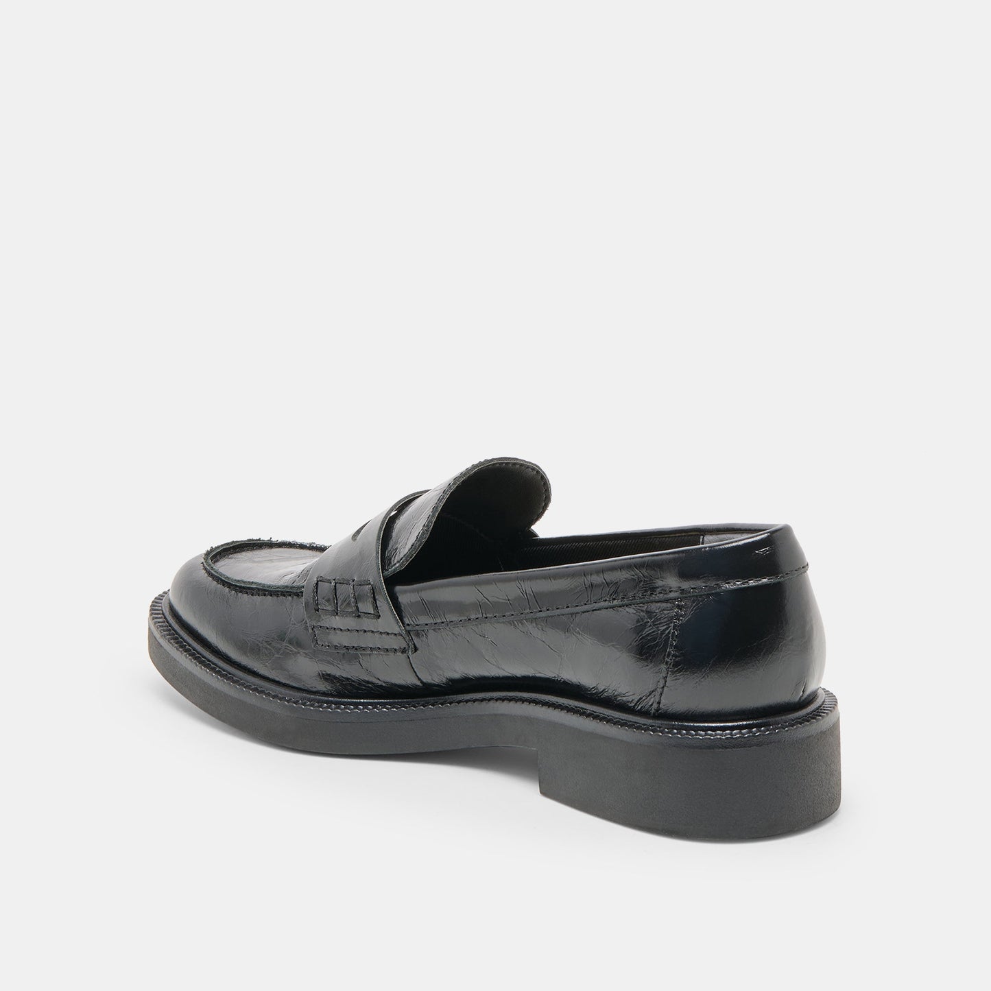 Dolce Vita Tiggy Midnight Crinkle Patent Loafers