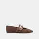 DK BROWN PERFORATED SUEDE