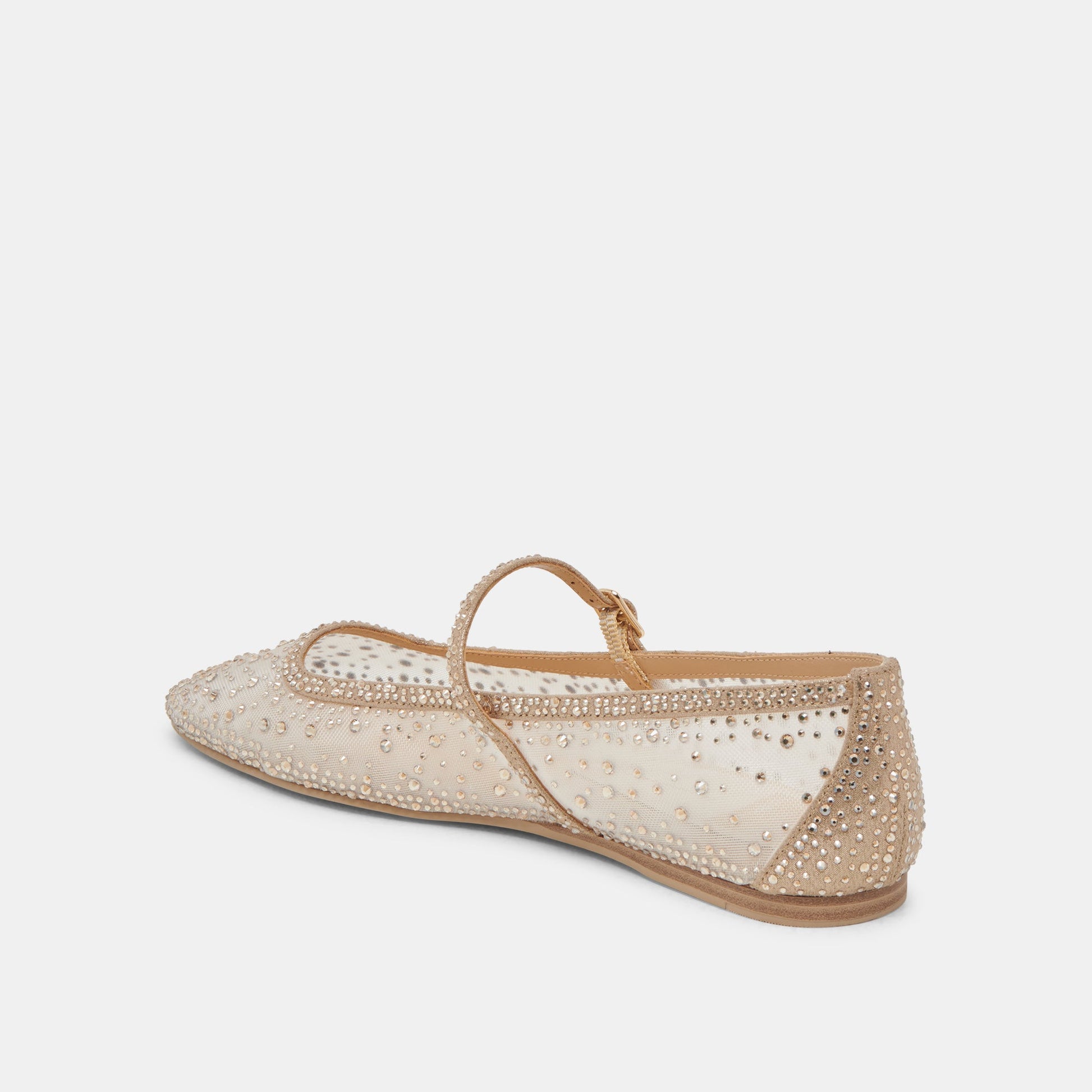 Dolce Vita REYES CRYSTAL BALLET FLATS GOLD MESH