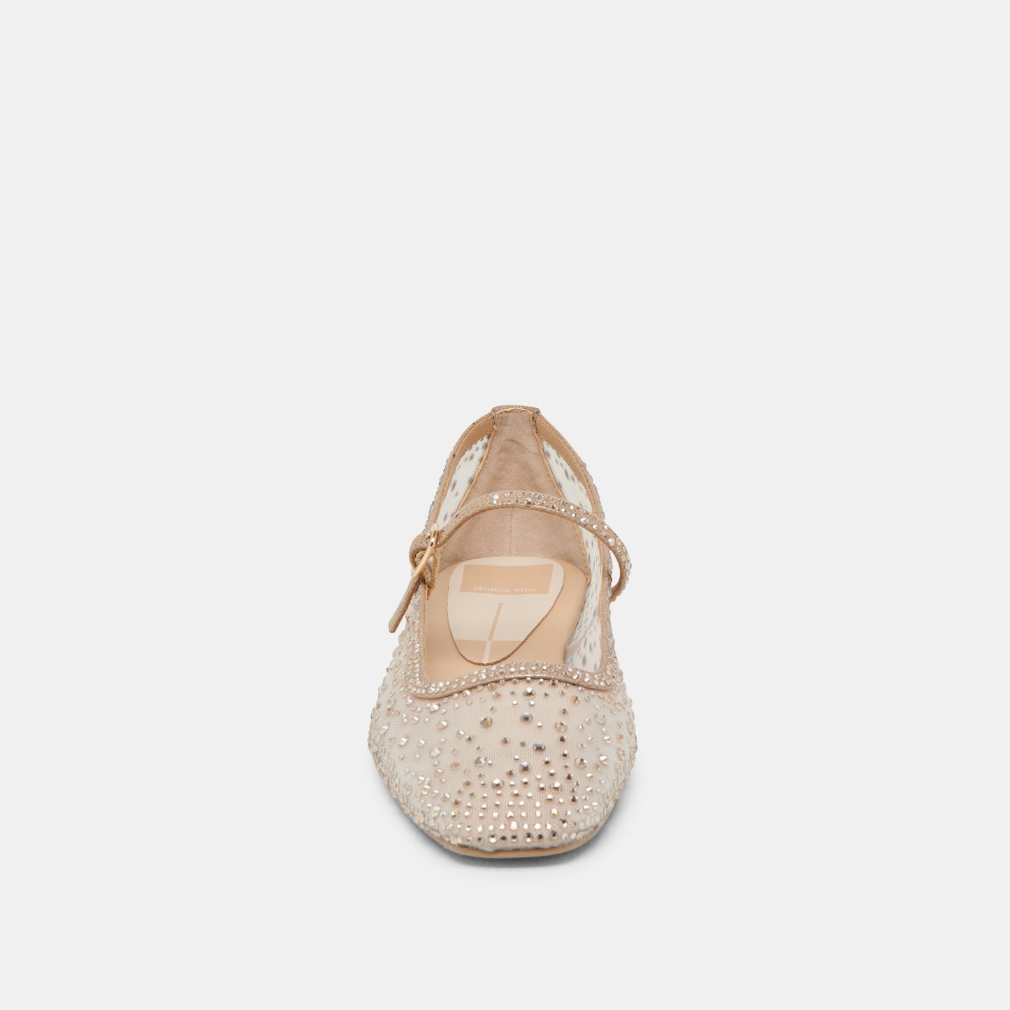 Dolce Vita REYES CRYSTAL BALLET FLATS GOLD MESH