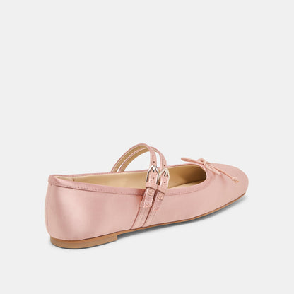 Dolce Vita Gibsen Blush Satin Ballet Flats