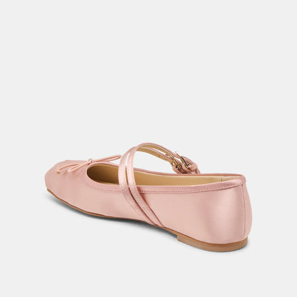 Dolce Vita Gibsen Blush Satin Ballet Flats