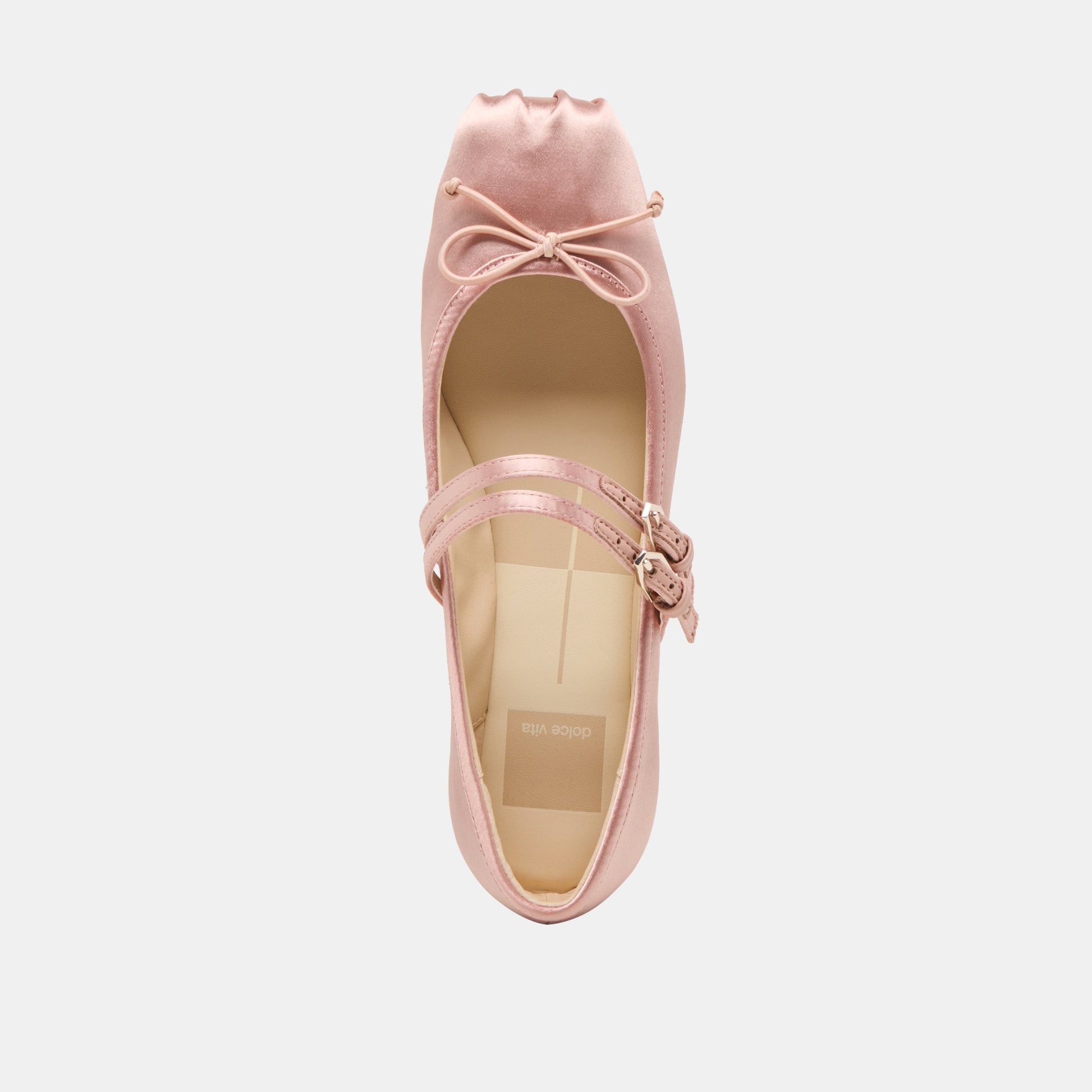 Dolce Vita Gibsen Blush Satin Ballet Flats
