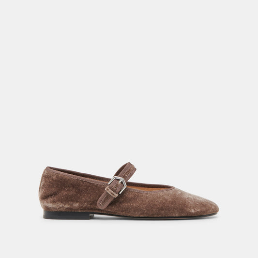 Dolce Vita ROSLYN BALLET FLATS SMOKE VELVET