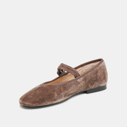 Dolce Vita ROSLYN BALLET FLATS SMOKE VELVET