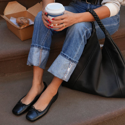 Dolce Vita ANISA Ballet Flats Black Leather
