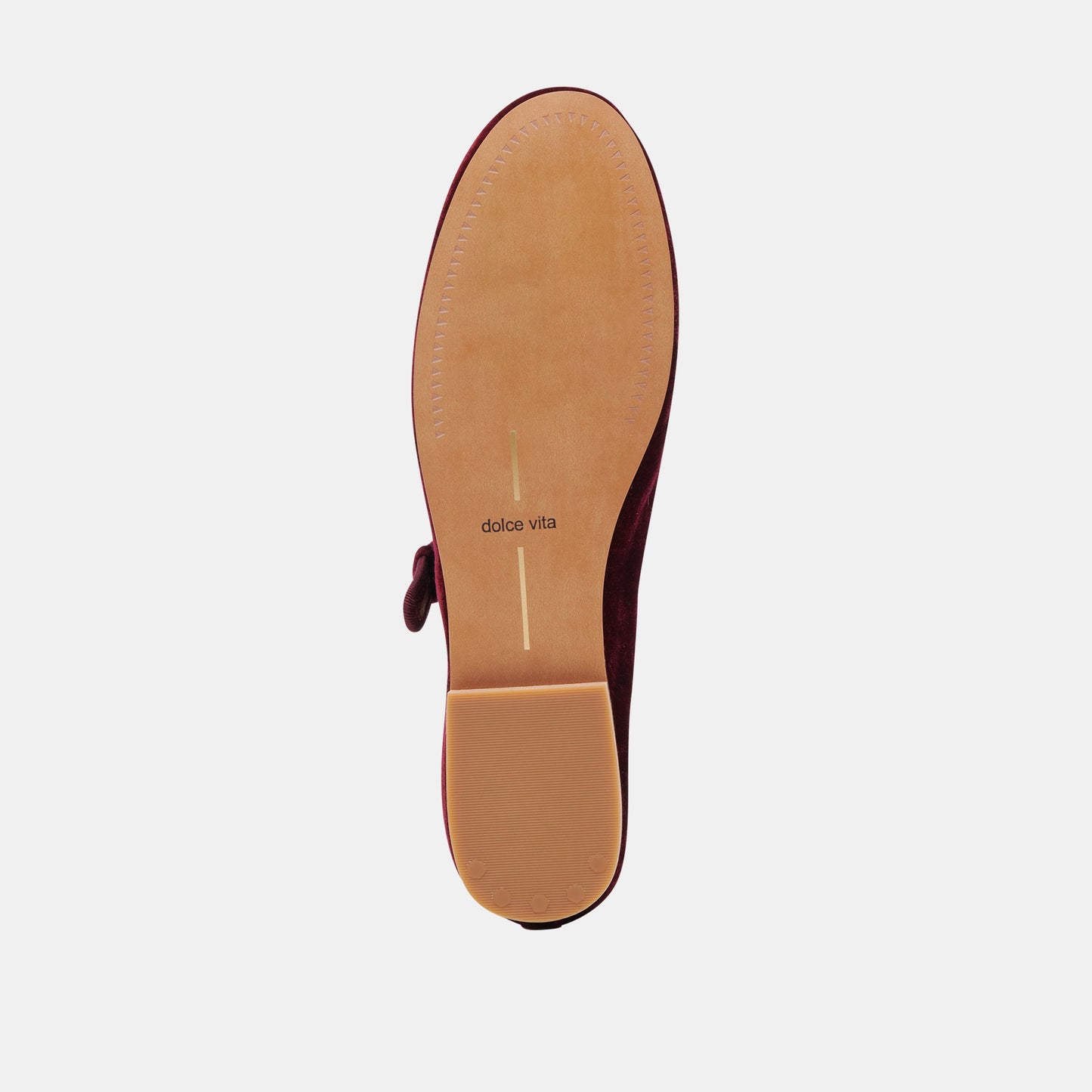 Dolce Vita ROSLYN BALLET FLATS WINE VELVET